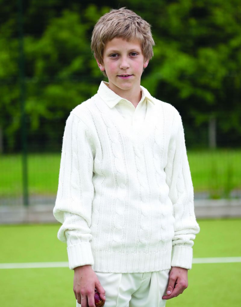 Klassic Kids Plain Cricket Sweater